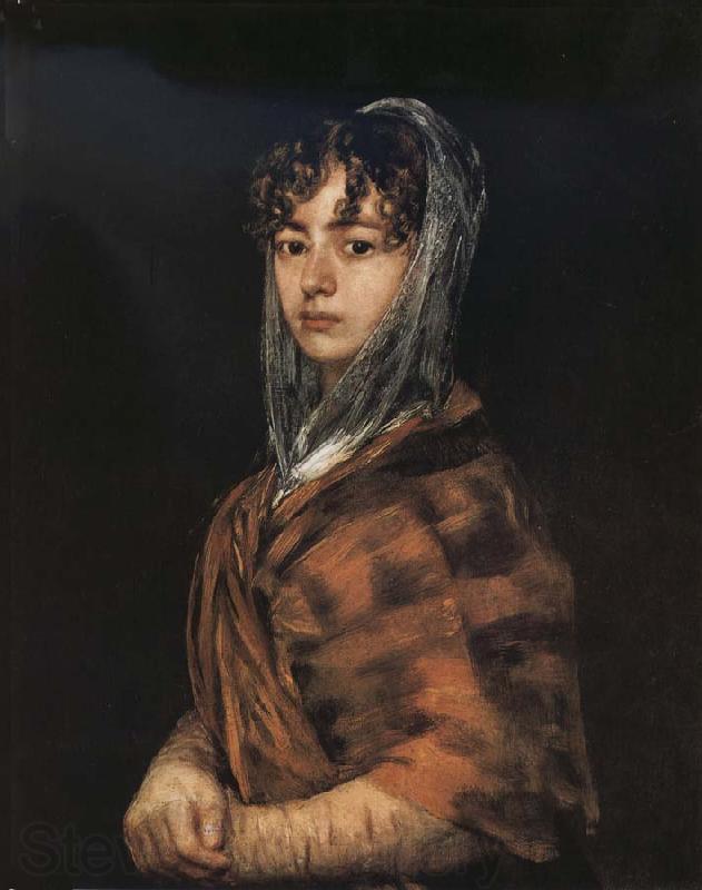 Francisco Goya Francisca Sabasa y Garcia Norge oil painting art